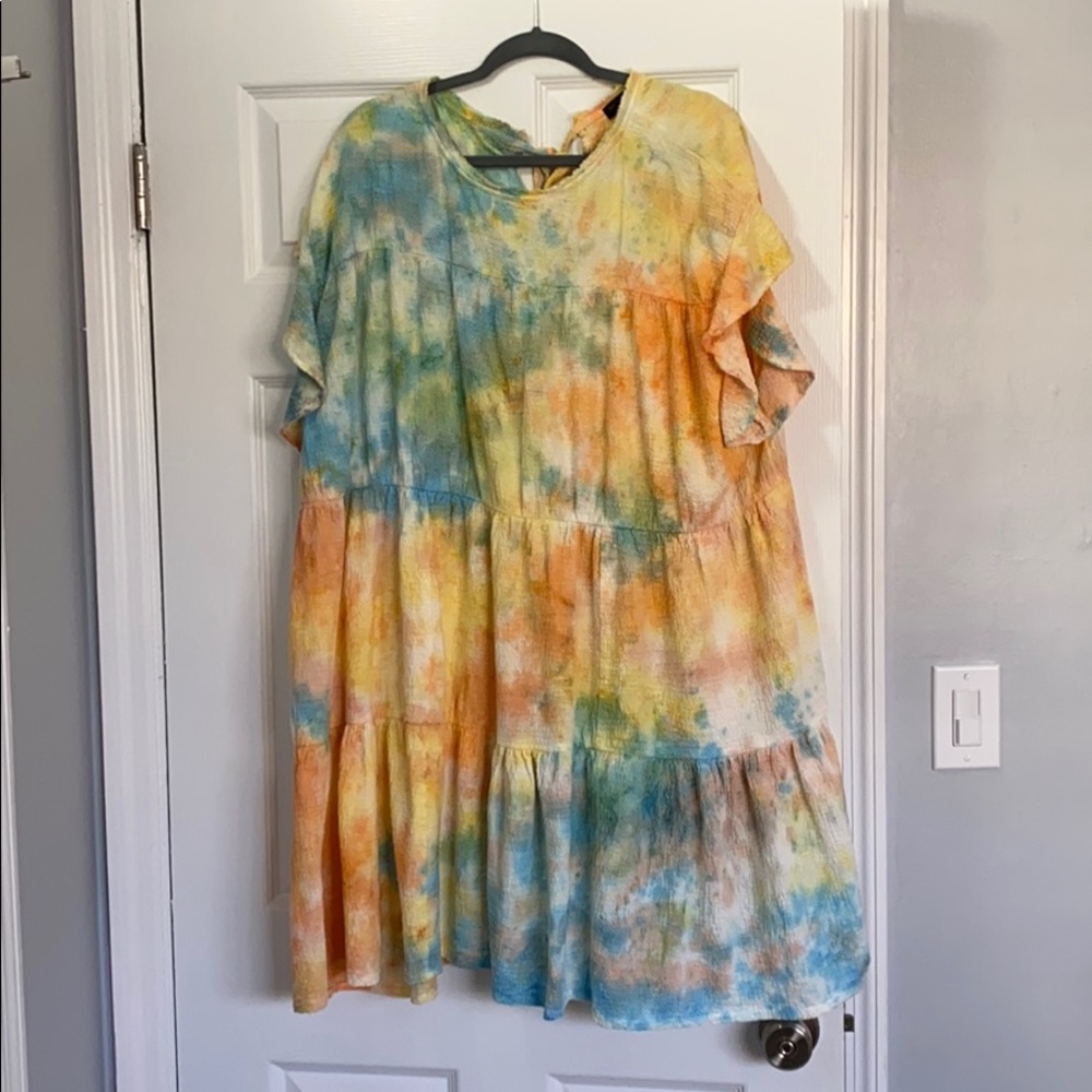 Anthropologie Current Air Tie Dye Dress